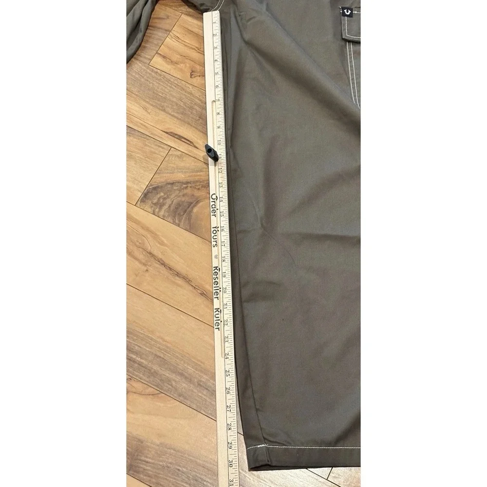 True Religion Mens 38x30 Balloon Cargo Pants Brown Cotton Hip Hop Skater‎ Grunge